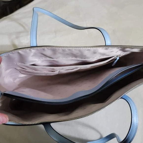 Kate Spade Light Blue Tote. NWOT - Picture 8 of 10